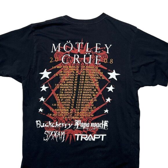 Anvil Men's Motley Crue 2008 Crue Fest T-Shirt - Picture 6 of 9